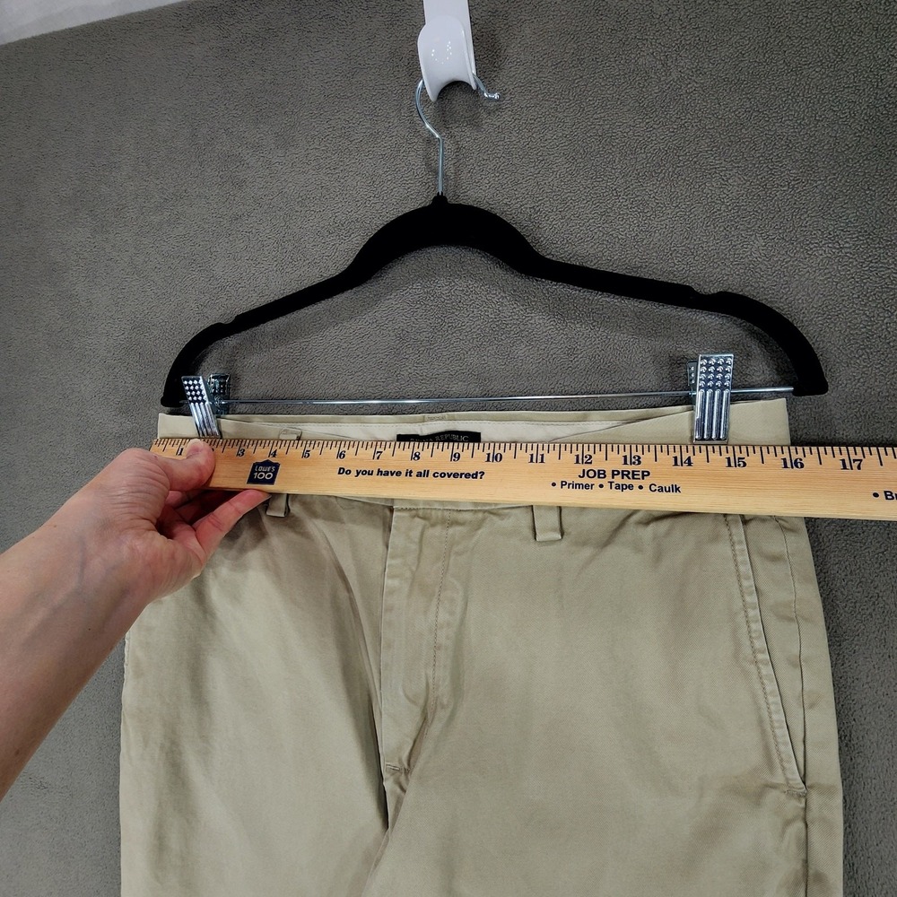 Banana Republic 31x34(31) Emerson Vintage Chino Pant Men Khaki Beige 100% Cotton - Picture 4 of 11